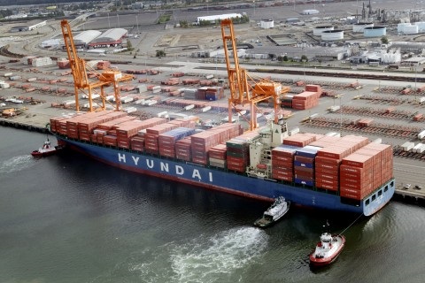 ▲현대상선이 컨테이너 서비스 품질을 나타내는 선박 운항 정시성 부문에서 지난달에 이어 세계 4위를 기록했다.ⓒ현대상선