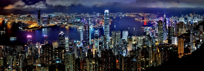 아파트 월 임대료가 가장 비싼 도시인 홍콩의 야경 (사진 출처=PIXABAY)