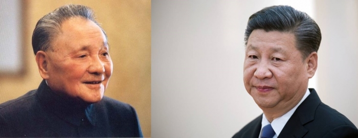 ▲개혁개방 40주년을 맞은 요즘 중국 개혁개방의 설계자인 덩샤오핑(왼쪽)에 대한 시진핑 주석의 감정은 복잡하다.ⓒsr타임스