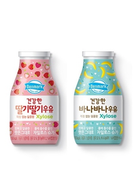 ▲ 덴마크 건강한 딸기딸기 우유 & 바나바나 우유ⓒ동원F&B