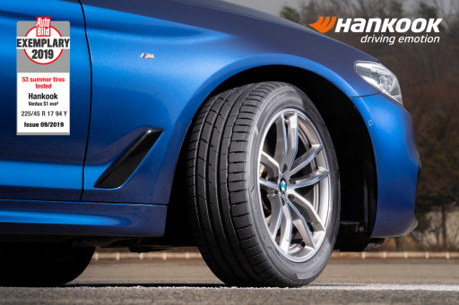 ▲'벤투스 S1 에보3'가 '아우토빌트'의 타이어 테스트에서 최우수 등급을 받았다. ⓒ한국타이어앤테크놀로지
