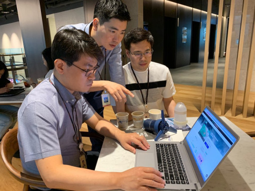 ▲SK이노베이션 구성원들이 투자할 SV2 임팩트 파트너링에 참여하고 있다. ⓒSK이노베이션