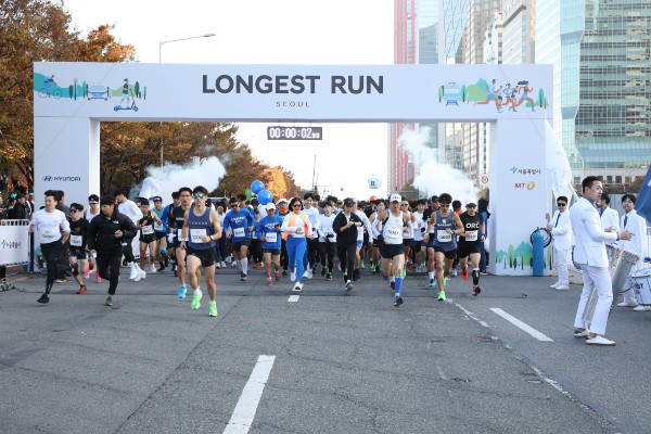 ▲현대자동차의 마라톤 대회 '롱기스트 런 인 서울(Longest Run in Seoul)' 현장 ⓒ현대자동차