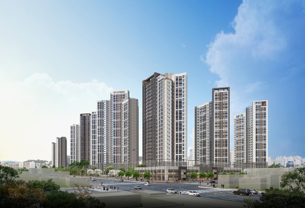 ▲힐스테이트 푸르지오 주안 투시도 ⓒ현대건설