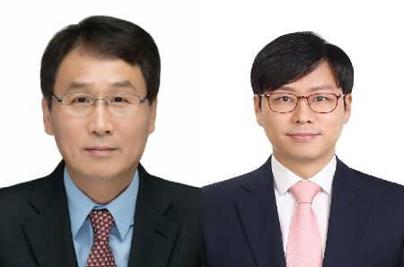 ▲이상기 신임 부회장(사진 왼쪽)과 이준우 대림코퍼레이션 대표 ⓒ대림산업