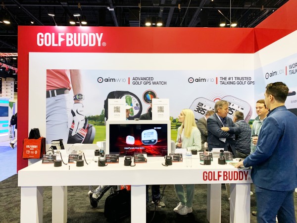 ▲골프존데카는 지난 21일부터 24일까지 미국 플로리다주 올랜도에서 열린 ‘2020 PGA 머천다이즈 쇼’에 참여해 거리측정기 7종 및 신제품을 공개했다. ⓒ골프존데카