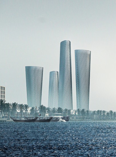 ▲현대건설이 수주한 카타르 루사일 타워 ⓒ현대건설