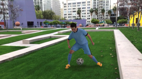 ▲마이크로소프트가 ‘혼합현실 캡처 스튜디오’ 기술로 실제 구현한 3차원 콘텐츠. ⓒSK텔레콤