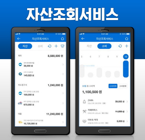 ▲우리카드는 통합 자산관리 애플리케이션(앱) 브로콜리와 제휴해 스마트앱 내 ‘자산조회서비스’를 출시했다고 9일 밝혔다. ⓒ우리카드