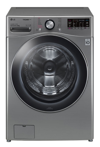 ▲LG전자는 양이 많거나 부피가 큰 빨래도 한 번에 세탁할 수 있는 인공지능 DD세탁기 ‘LG 트롬 세탁기 씽큐’(모델명: F24VDD)를 이번 주말 출시한다. ⓒLG전자