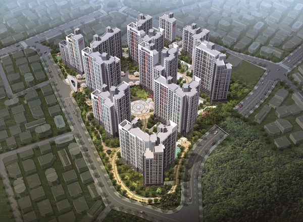 ▲원주 원동나래구역 조감도 ⓒ현대건설