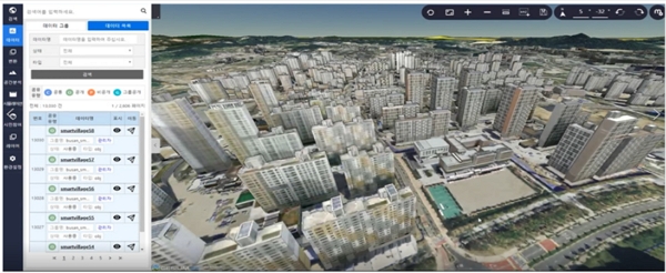 ▲LH 디지털트윈 1단계 '3D 입체 도시 구축' 서비스 ⓒLH