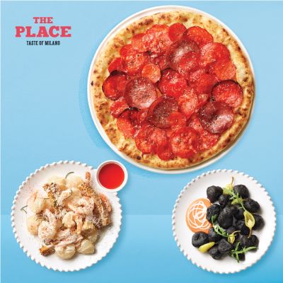 ▲블루밍 샤퀴테리 피자&프리티 2종 제품 이미지 ⓒCJ푸드빌
