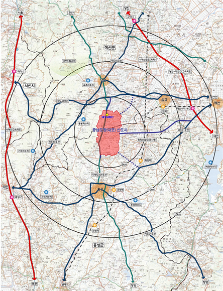 ▲내포신도시 위치도 ⓒLH