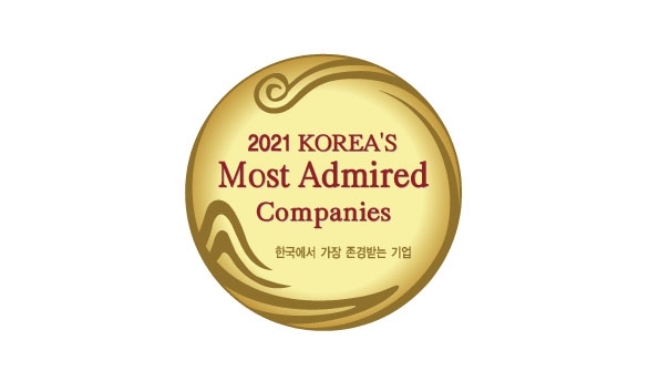 ▲한국에서 가장 존경받는 기업 엠블럼. ⓒ풀무원