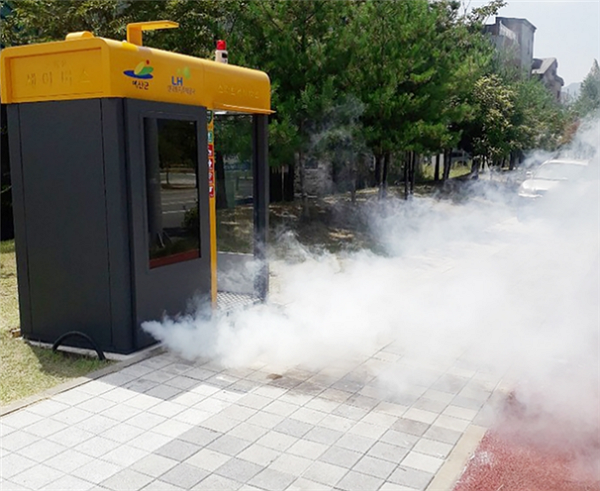 ▲LH스마트세이버스 자동방역 장면 ⓒLH