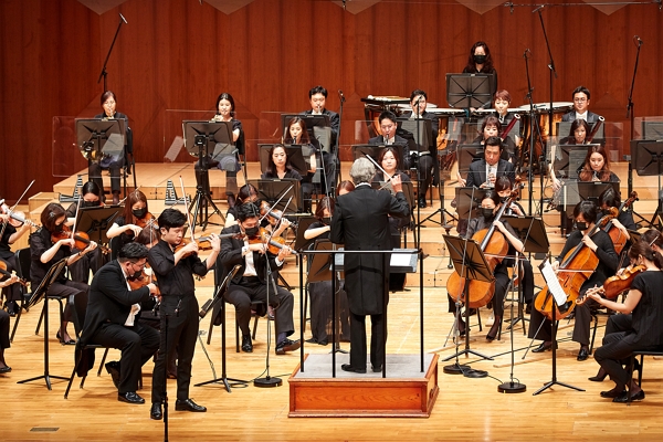 ▲'한화와 함께하는 2020 교향악축제' 지난해 8월 1일 부천필하모닉오케스트라 공연 모습 ⓒ한화