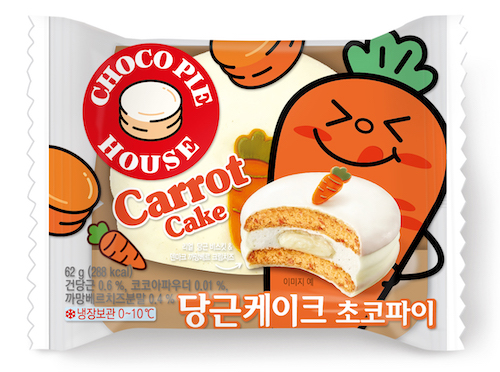 ▲오리온 ‘디저트 초코파이 당근케이크’ 제품 이미지 ⓒ오리온
