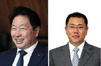▲최태원 SK그룹 회장(사진 왼쪽)과 정의선 현대차그룹 회장. ⓒ각 사