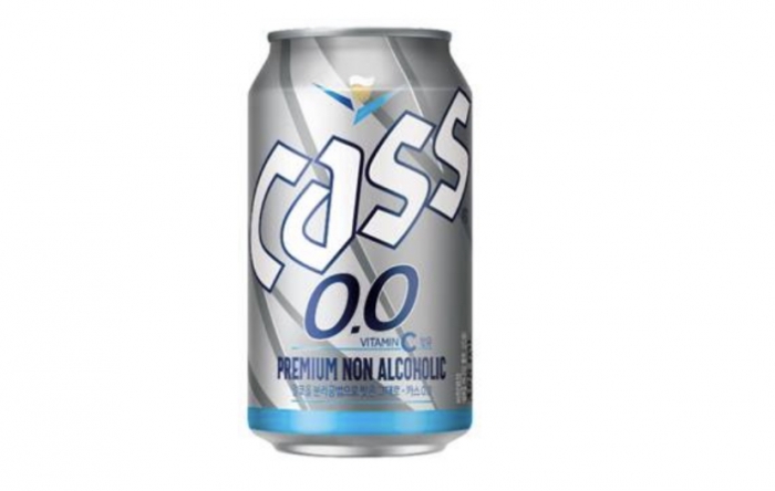 ▲오비맥주 비알코올 음료 ‘카스 0.0’ 제품 이미지. ⓒ오비맥주