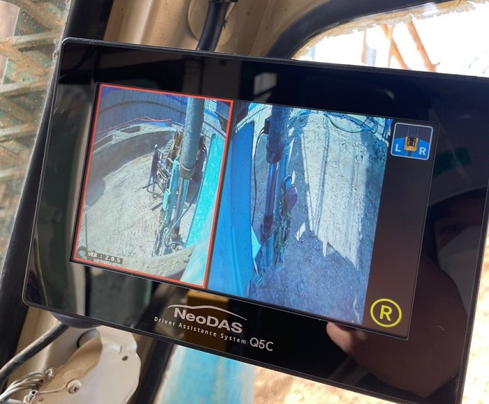 ▲AI 영상인지 장비협착방지시스템. ⓒ현대건설