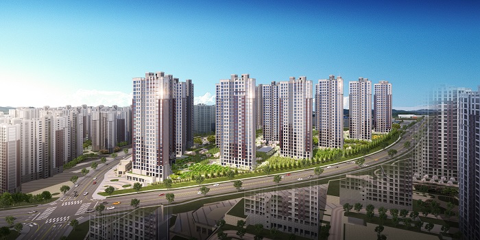 ▲오송역 파라곤 센트럴시티2차 투시도. ⓒ동양건설산업