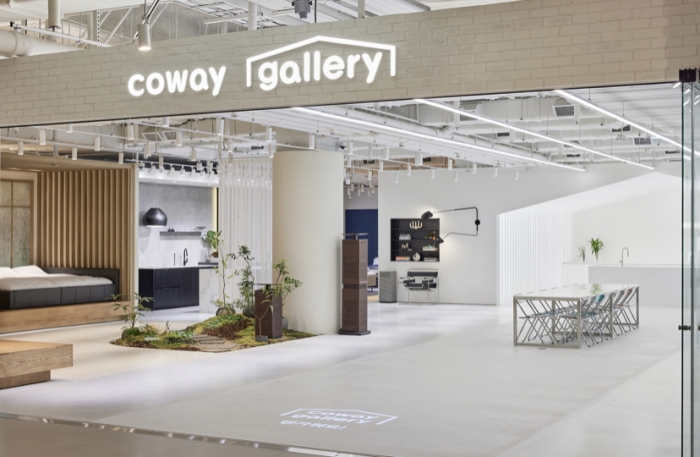▲코웨이가 서울 구로구에 위치한 신사옥 ‘G타워’에 브랜드 체험공간 ‘코웨이 갤러리 (Coway Gallery)’를 개관했다. ⓒ코웨이