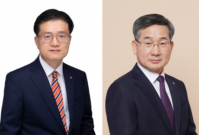 ▲쌍용C&E  이현준 대표집행임원 사장(오른쪽), 김두만 부사장. ⓒ쌍용C&E