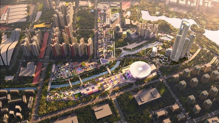 ▲CJ라이브시티 단지 조감도 ⓒCJ라이브시티