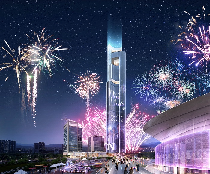 ▲CJ라이브시티 랜드마크타워 조감도 ⓒCJ라이브시티