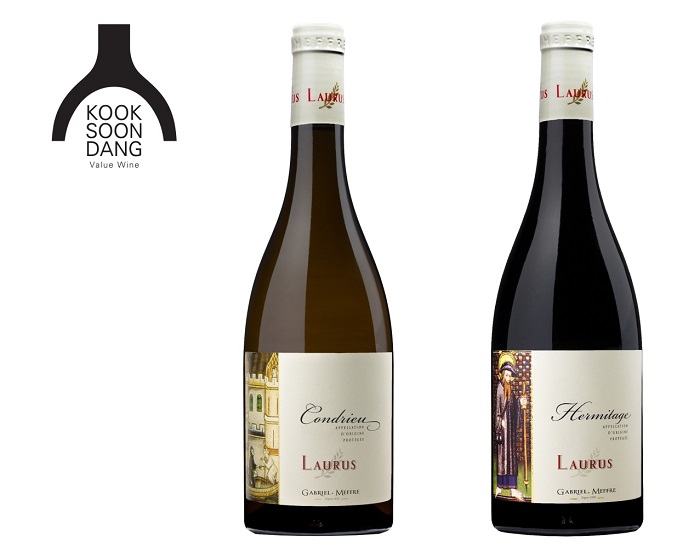 ▲국순당이 론칭한 프랑스 론 지방 로라스 와인. ⓒ국순당