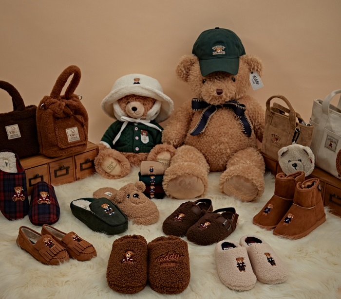 ▲이랜드의 슈즈 SPA 브랜드 슈펜에서 ‘슈펜X테디아일랜드’ 협업상품을 선보였다. ⓒ이랜드