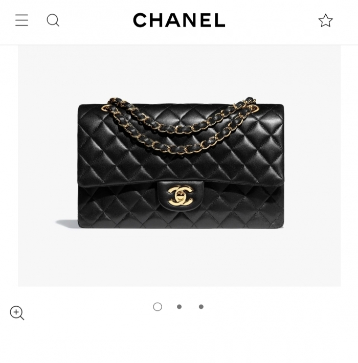 ▲클래식 플랩 백 ⓒ샤넬 홈페이지