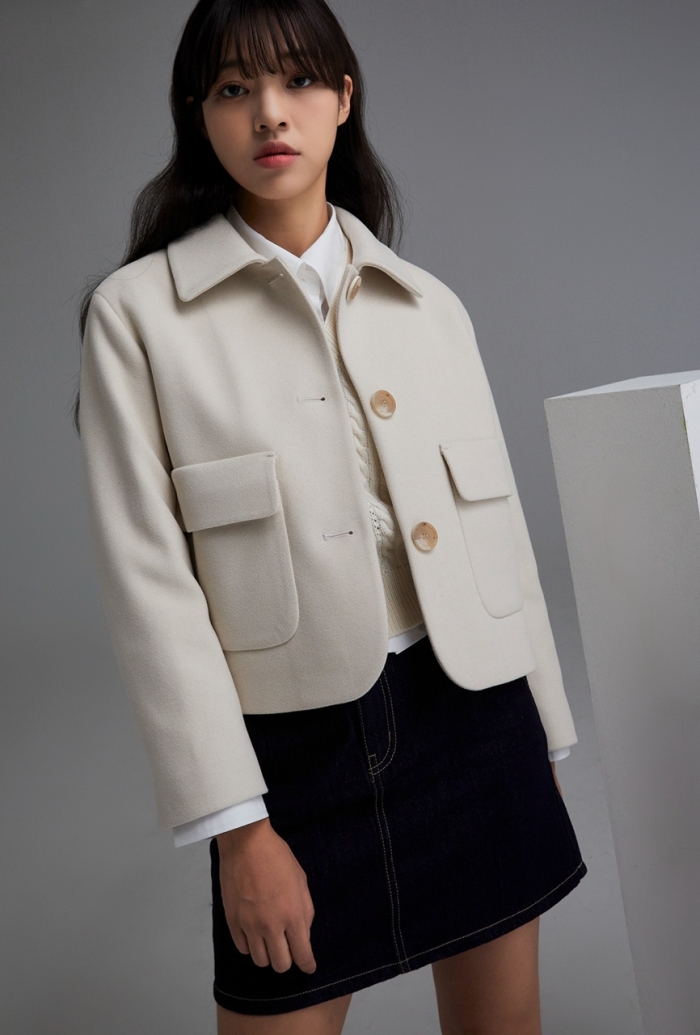 ▲미쏘, 맥카라 숏자켓. ⓒ이랜드