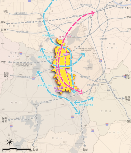 ▲광명시흥 공공주택지구 광역교통개선 대책안. ⓒ국토교통부