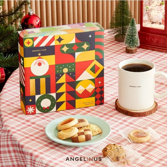 ▲엔제리너스, 그래인즈 쿠키 선물세트. ⓒ롯데GRS