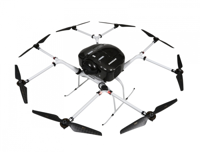 ▲수소연료전지 파워팩 DP30M2S를 장착한 DMI 수소드론의 모습 ⓒ두산모빌리티이노베이션