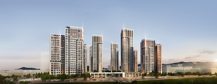 ▲엘리프 아산탕정 투시도. ⓒ계룡건설