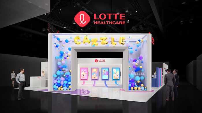 ▲롯데헬스케어 CES 2023 전시관. ⓒ롯데