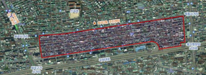 ▲서울 강서구 화곡2동 주민센터 인근. ⓒ국토교통부