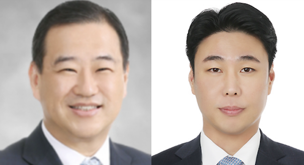 ▲김상현 롯데그룹 유통군 총괄대표 부회장(사진 왼쪽)과 정현석 에프알엘코리아 대표이사 상무. ⓒ롯데그룹