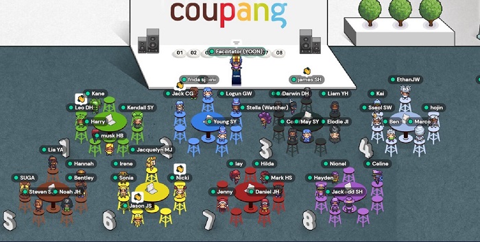 ▲쿠팡 메타버스 온보딩 교육. ⓒ쿠팡