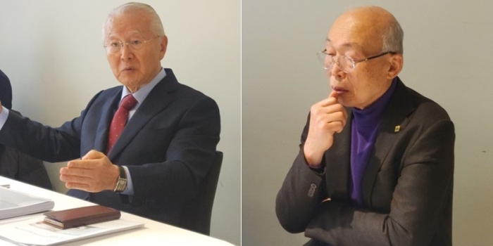 ▲손명원 위원장(사진 왼쪽)과 손욱 자문위원장ⓒ대한민국 ESG 위원회