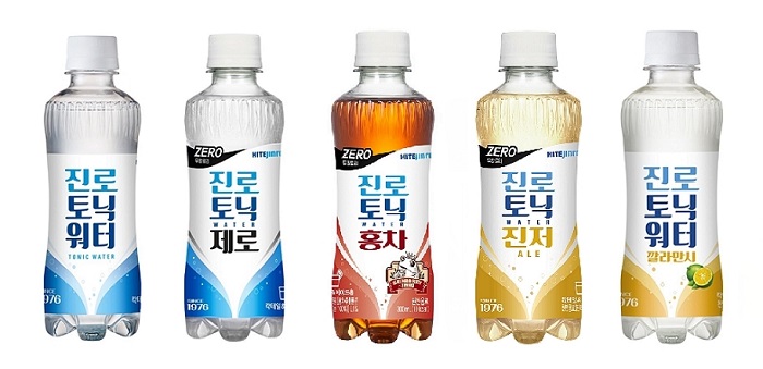 ▲하이트진로음료 ‘진로토닉워터’ 시리즈 (300mL 페트). ⓒ하이트진로음료