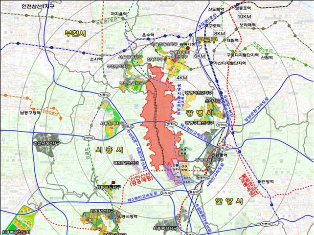 ▲광명시흥지구 위치도. ⓒLH