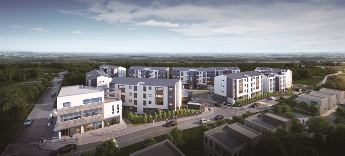 ▲제주 브리튼파크 1차 월드메르디앙 투시도. ⓒ삼양건설산업