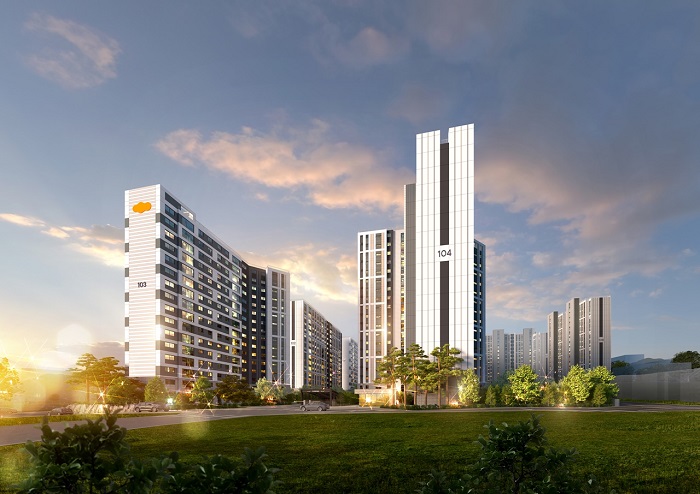 ▲‘e편한세상 봉선 셀레스티지’ 투시도. ⓒDL건설