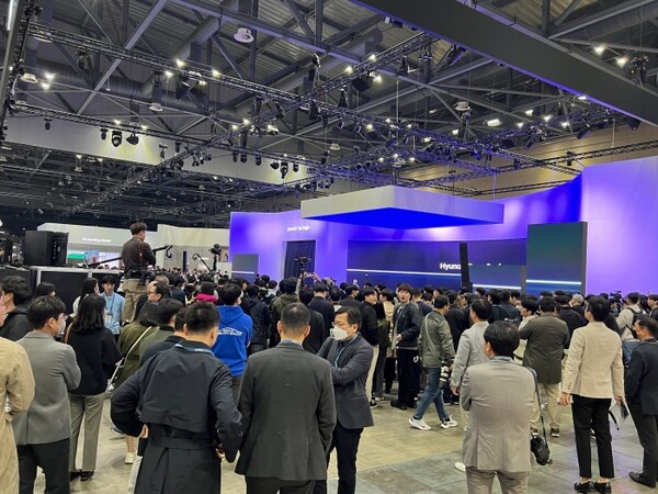 ▲현대자동차 부스 전경. ⓒ김건기자