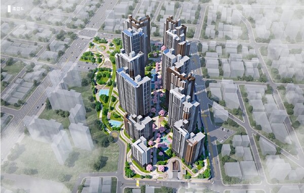 ▲봉명3구역 재개발정비사업 조감도. ⓒ금호건설