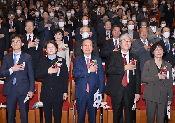 ▲대구시104주년 대한민국임시정부 수립 기념식 ⓒ대구시